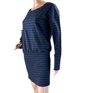 LOU & GREY Striped Long Sleeve Mini Dress